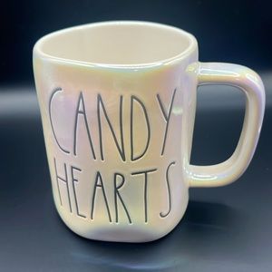 Rae Dunn iridescent candy hearts mug